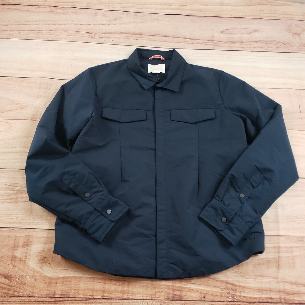 Swims Shirt Mens Large Blue‎ Outdoor Button Up Heavyweight Pockets Adult L